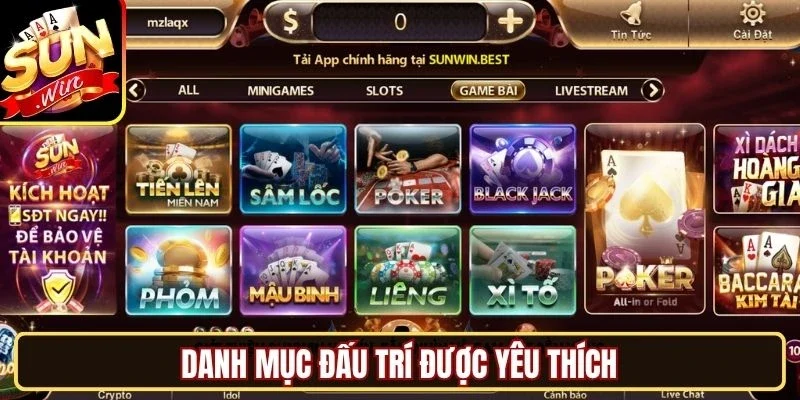 Danh mục đấu trí được yêu thích